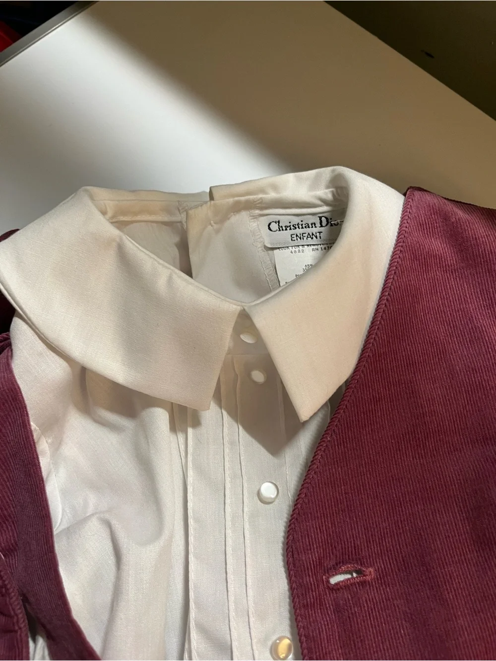 RARE Heirloom Collector’s Item! Authenticated vintage 1980s Christian Dior 2t